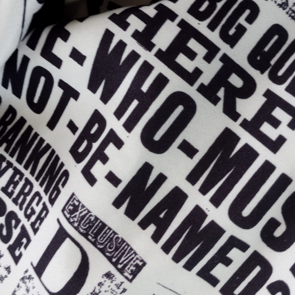 Handmade Bennygonia Harry Potter Daily Prophet Newspaper 90s Shorts UNISEX - Picture 11 of 11